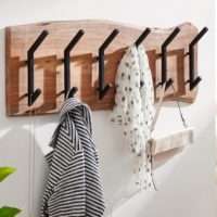 5 cm | Hakenleiste Flurgarderobe Wand | Garderobe Holz