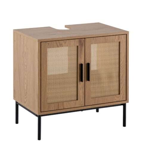 Waschbeckenunterschrank Eiche-Optik 60x60x40 cm mit Türen