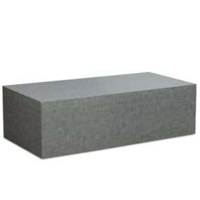 Couchtisch MONOBLOC 100x50x30 cm in Beton-Optik Grau