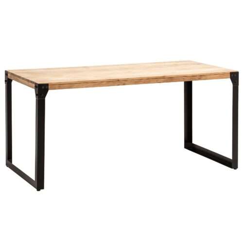 Esszimmertisch 160x80x76 cm Akazie Massivholz Metall Esstisch Industrial Küchentisch – Bild 7